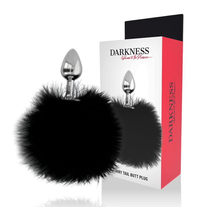 Imagen que nos facilita DARKNESS ANAL de su producto erótico DARKNESS - EXTRA BUTTPLUG ANAL CON COLA NEGRO 7 CM para nuestra categoría "JUGUETES BIENESTAR |Anal|Plugs Anales".