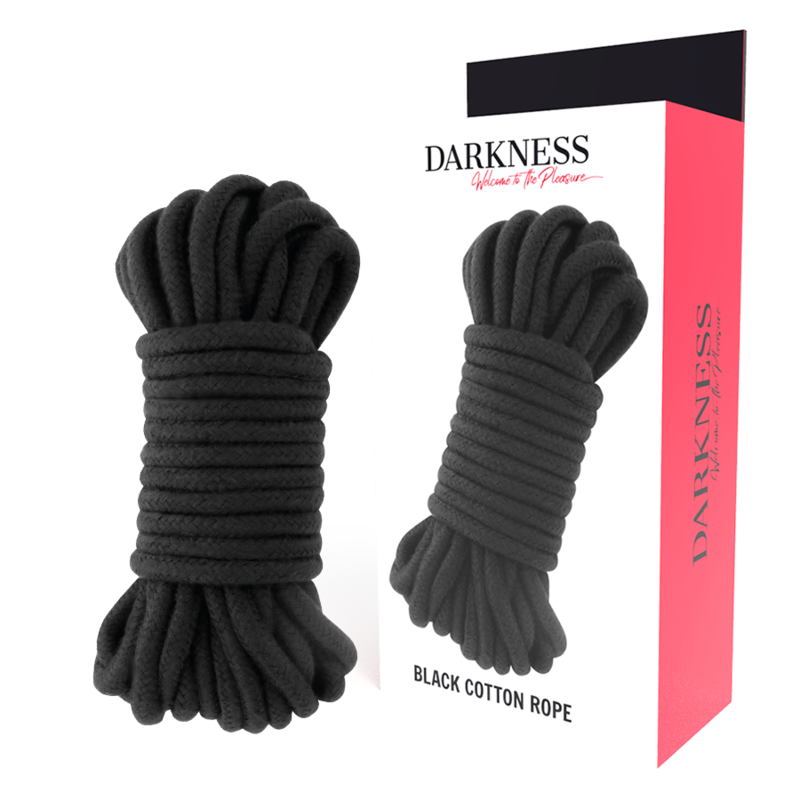 Imagen que nos facilita DARKNESS BONDAGE de su producto erótico DARKNESS - CUERDA JAPONESA 5 M NEGRO para nuestra categoría "BDSM & BONDAGE |Bondage|Cuerdas".