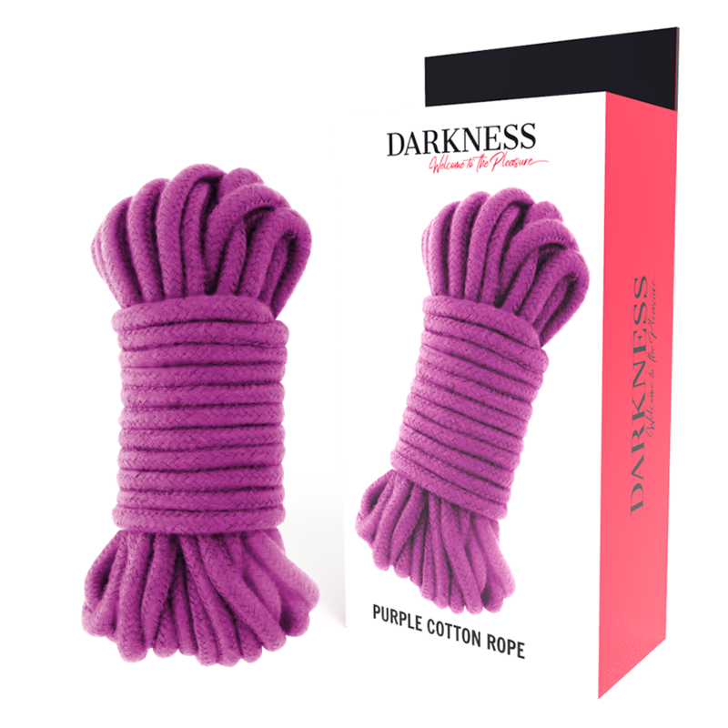 Imagen que nos facilita DARKNESS BONDAGE de su producto erótico DARKNESS - CUERDA JAPONESA 5 M MORADO para nuestra categoría "BDSM & BONDAGE |Bondage|Cuerdas".