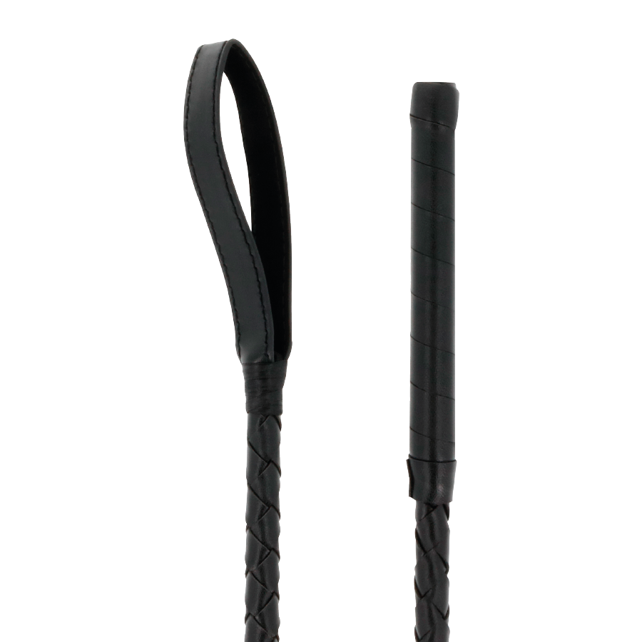 Imagen que nos facilita DARKNESS SENSATIONS de su producto erótico DARKNESS - FETISH FUSTA NEGRO BDSM 70 CM para nuestra categoría "BDSM & BONDAGE |Artículos BDSM|Látigos Golpes Suaves".