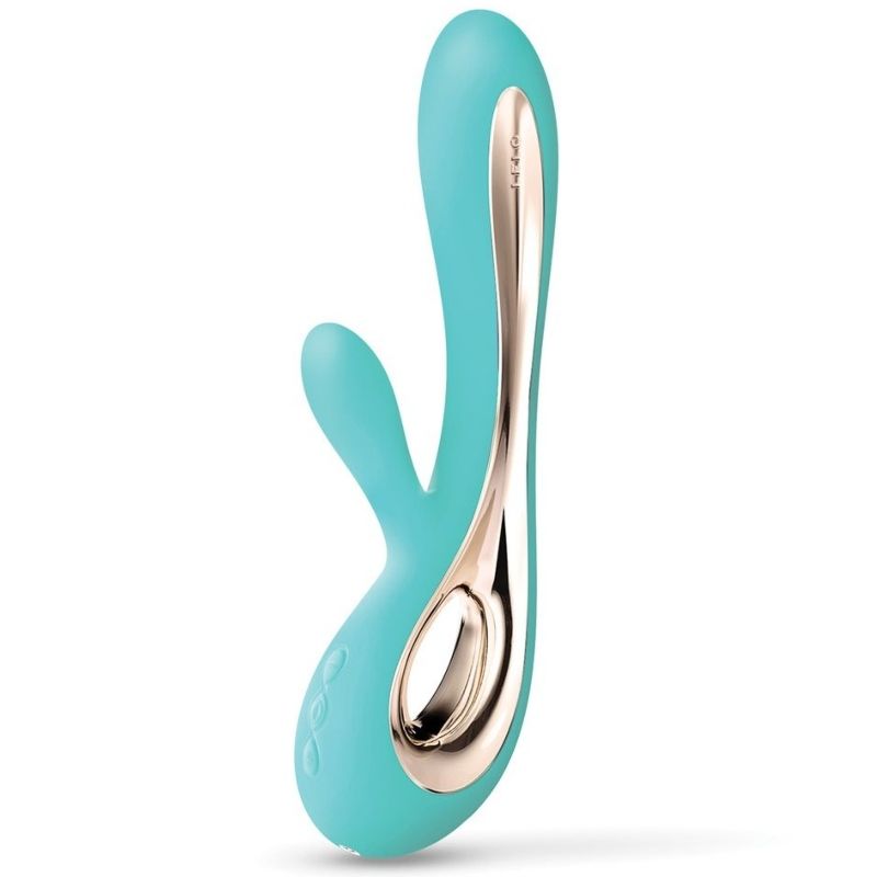 Imagen que nos facilita LELO de su producto erótico LELO - SORAYA 2 VIBRADOR RABBIT VERDE AGUA para nuestra categoría "JUGUETES BIENESTAR |Juguetes para Mujeres|Estimuladores|Para Clítoris".