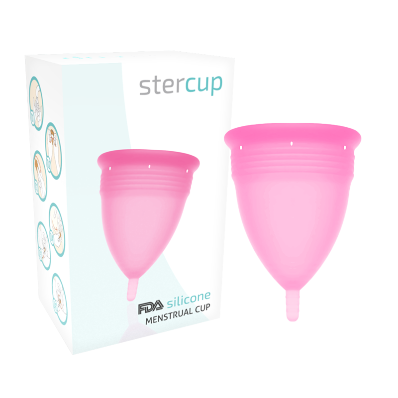 Imagen que nos facilita STERCUP de su producto erótico STERCUP - COPA MENSTRUAL FDA SILICONA ROSA - TALLA L para nuestra categoría "DROGUERÍA |Copas vaginales".