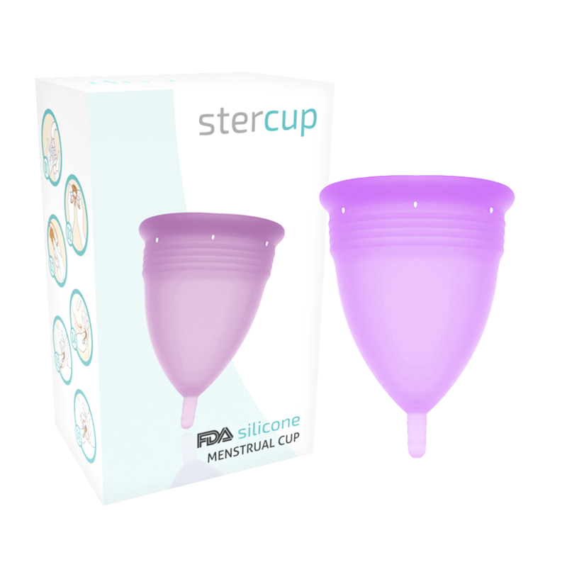 Imagen que nos facilita STERCUP de su producto erótico STERCUP - COPA MENSTRUAL FDA SILICONA LILA - TALLA L para nuestra categoría "DROGUERÍA |Copas vaginales".