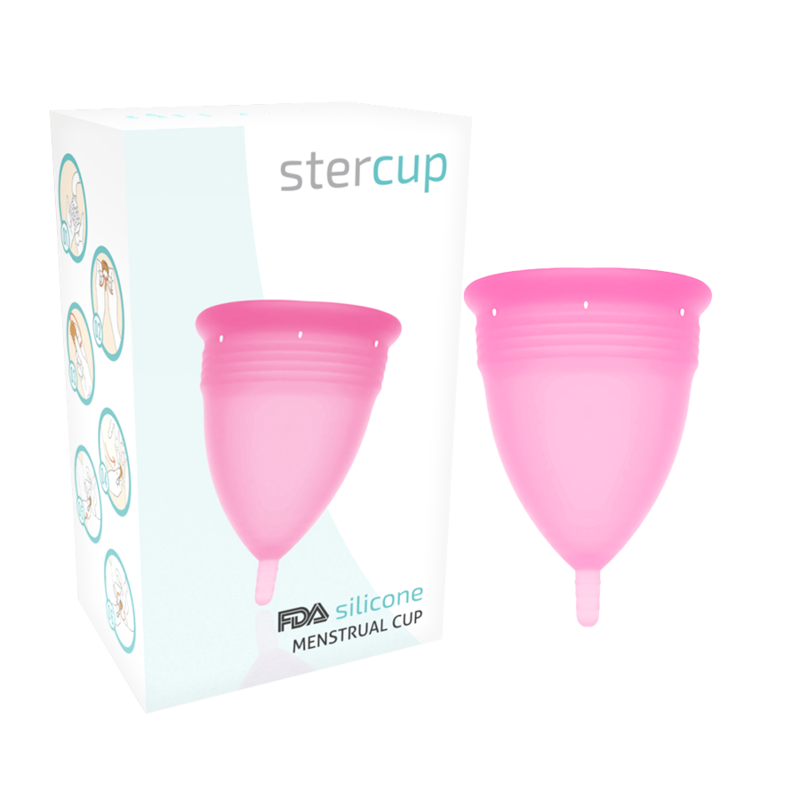 Imagen que nos facilita STERCUP de su producto erótico STERCUP - COPA MENSTRUAL FDA SILICONA ROSA - TALLA S para nuestra categoría "DROGUERÍA |Copas vaginales".