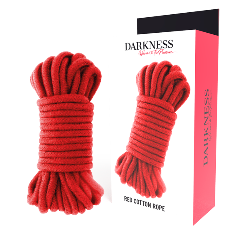 Imagen que nos facilita DARKNESS BONDAGE de su producto erótico DARKNESS - CUERDA JAPONESA 10 M ROJO para nuestra categoría "BDSM & BONDAGE |Bondage|Cuerdas".