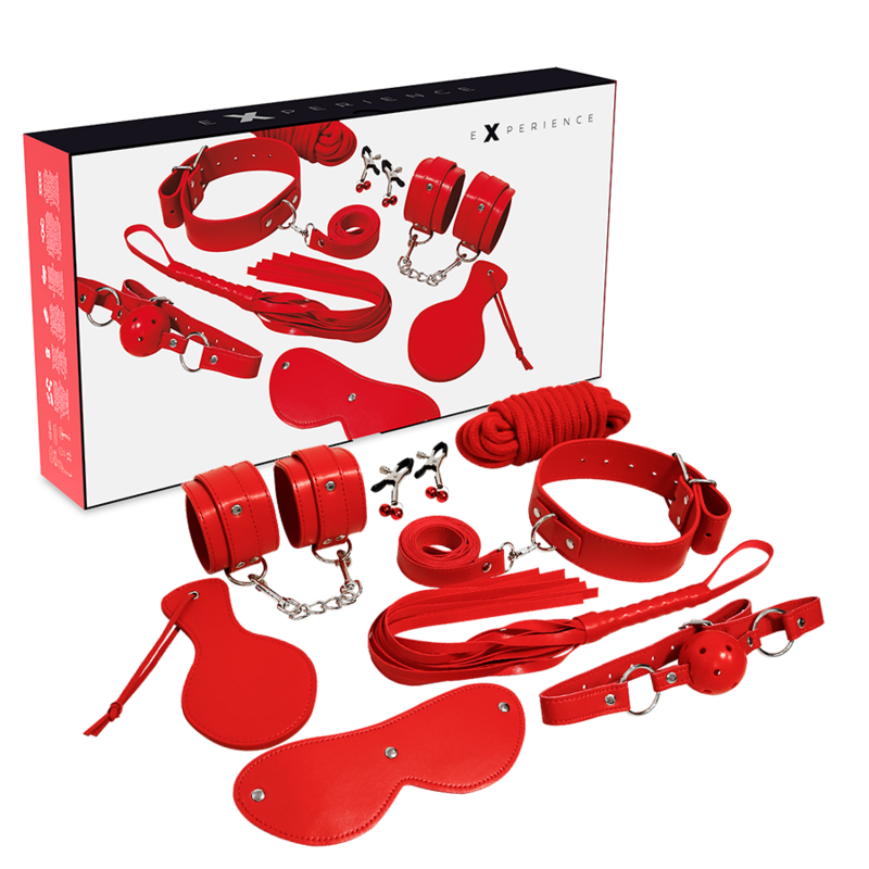 Imagen que nos facilita EXPERIENCE de su producto erótico EXPERIENCE - BDSM FETISH KIT SERIE RED para nuestra categoría "JUGUETES BIENESTAR |Kits juguetes sexuales".