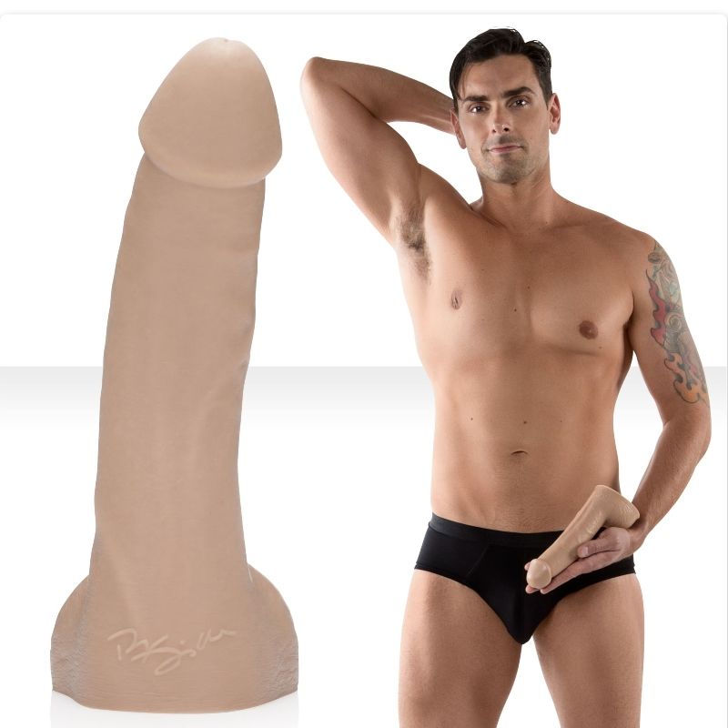 Imagen que nos facilita FLESHJACK de su producto erótico FLESHJACK - RYAN DRILLER DILDO 21 CM para nuestra categoría "JUGUETES BIENESTAR |Dildos sin Vibración|Penes de actores".