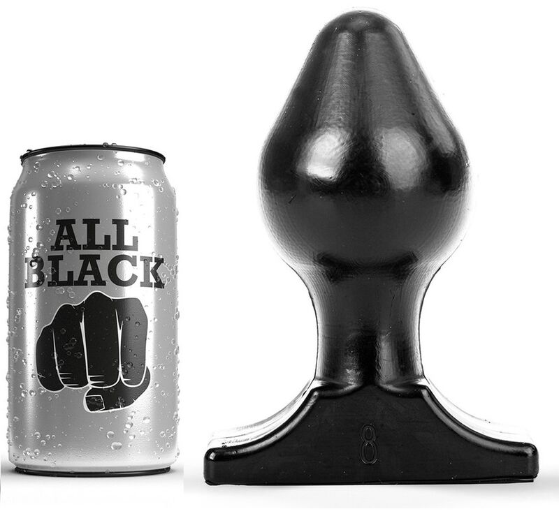 Imagen que nos facilita ALL BLACK de su producto erótico ALL BLACK - ANAL PLUG 16X8 CM para nuestra categoría "JUGUETES BIENESTAR |Anal|Plugs Anales".