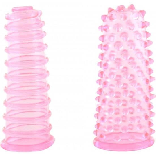 Imagen que nos facilita SEVEN CREATIONS de su producto erótico SEVEN CREATIONS - LUST FINGERS JUEGO DEDALES ROSA para nuestra categoría "JUGUETES BIENESTAR |Juguetes para Mujeres|Estimuladores".