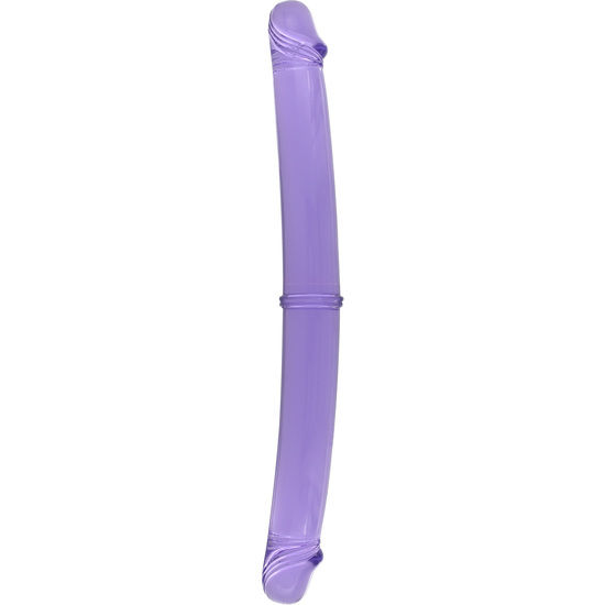 Imagen que nos facilita SEVEN CREATIONS de su producto erótico SEVEN CREATIONS - DOBLE PENE DE 30 CM MORADO para nuestra categoría "JUGUETES BIENESTAR |Dildos sin Vibración|Penes dobles".