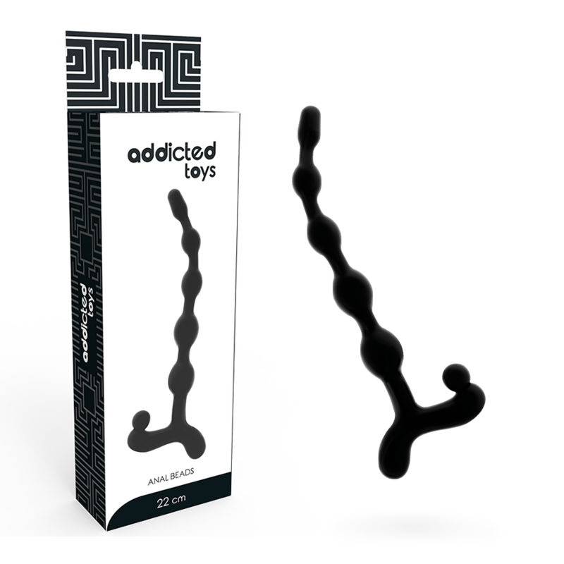 Imagen que nos facilita ADDICTED TOYS de su producto erótico ADDICTED TOYS - BOLAS ANALES 22 CM NEGRO para nuestra categoría "JUGUETES BIENESTAR |Juguetes para Mujeres|Bolas Chinas|Bolas Anales".