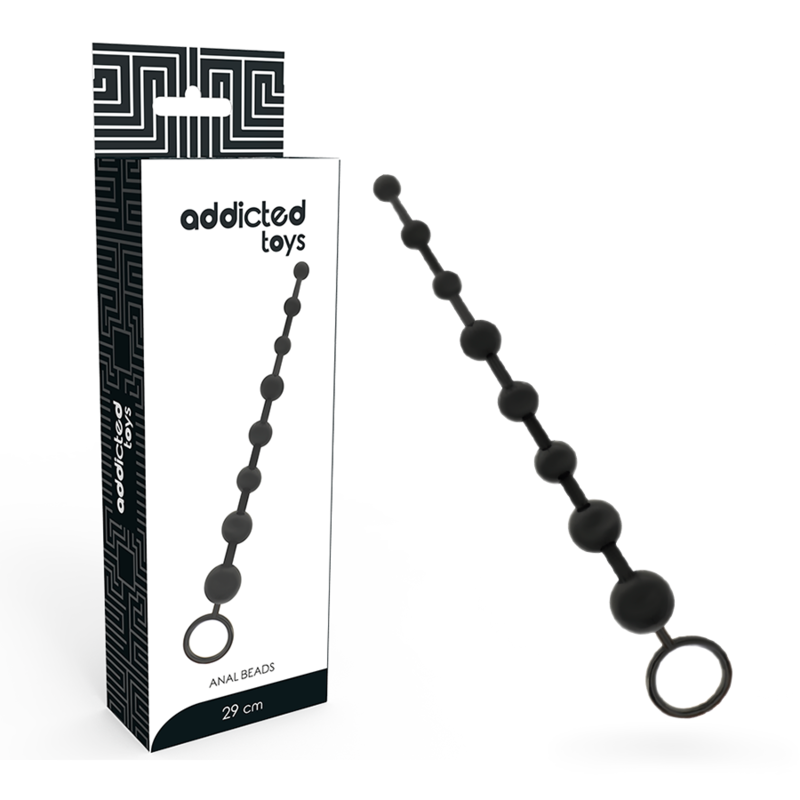 Imagen que nos facilita ADDICTED TOYS de su producto erótico ADDICTED TOYS - ANAL BEADS 29 CM NEGRO para nuestra categoría "JUGUETES BIENESTAR |Juguetes para Mujeres|Bolas Chinas|Bolas Anales".