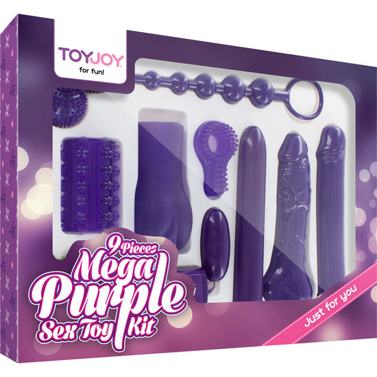 Imagen que nos facilita TOYJOY de su producto erótico TOYJOY - JUST FOR YOU MEGA PURPLE SEX TOY KIT para nuestra categoría "JUGUETES BIENESTAR |Kits juguetes sexuales".