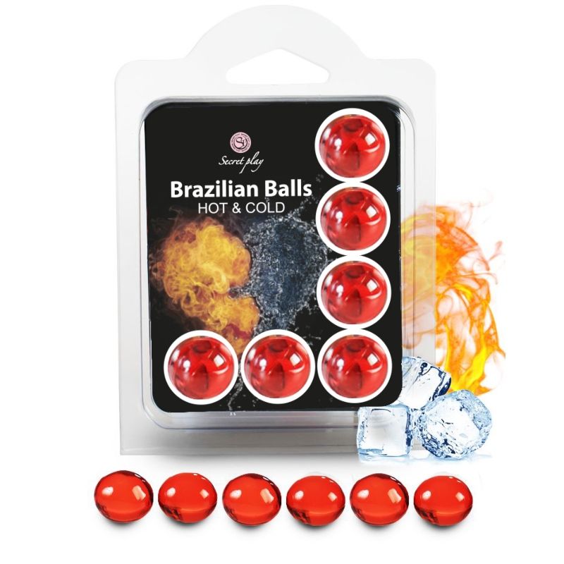 Imagen que nos facilita SECRETPLAY COSMETIC de su producto erótico SECRETPLAY - SET 6 BRAZILIAN BALLS EFECTO FRIO Y CALOR para nuestra categoría "DROGUERÍA |Lubricantes|Efecto Frío".