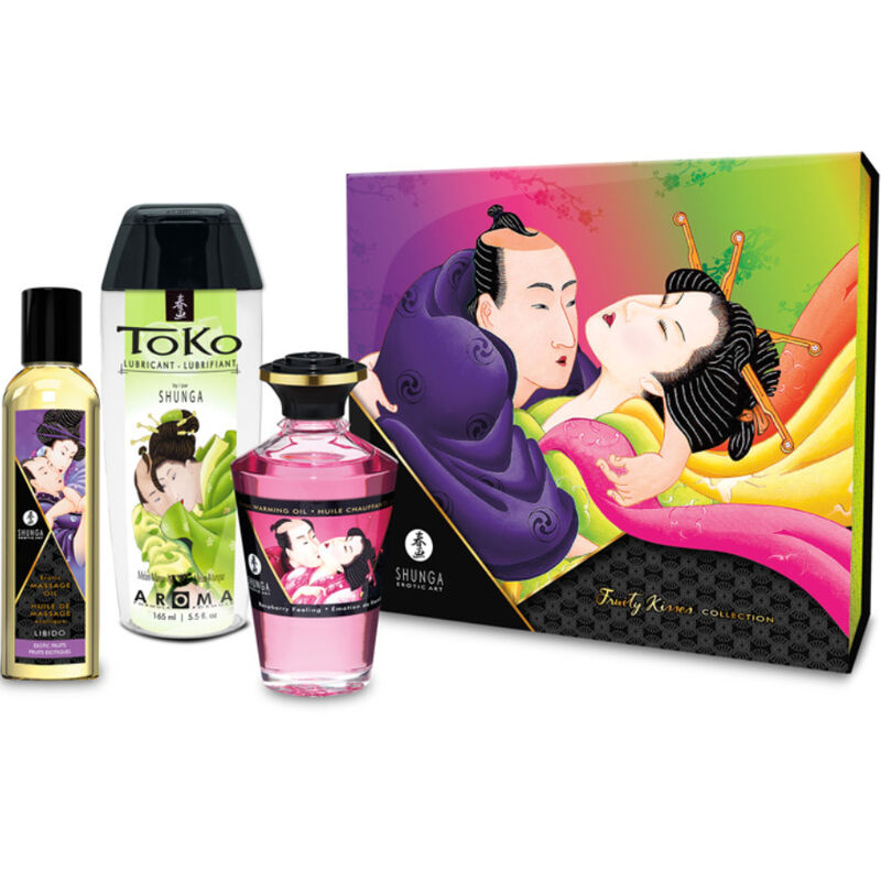 Imagen que nos facilita SHUNGA KITS de su producto erótico SHUNGA - KIT FRUITY KISSES COLLECTION para nuestra categoría "DROGUERÍA |Para Masajes|Kits de masaje".