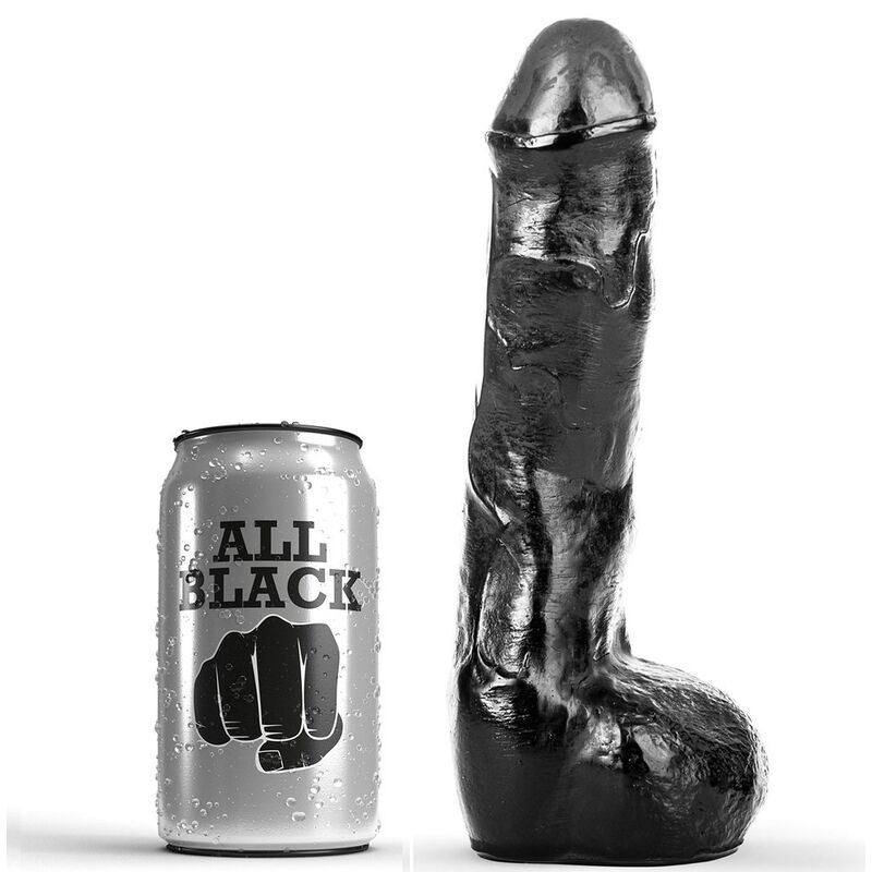 Imagen que nos facilita ALL BLACK de su producto erótico ALL BLACK - PENE REALÍSTICO ANAL 20 CM para nuestra categoría "JUGUETES BIENESTAR |Dildos sin Vibración|Penes realisticos".