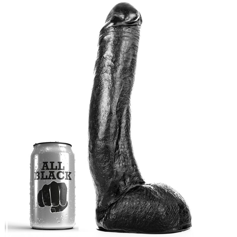 Imagen que nos facilita ALL BLACK de su producto erótico ALL BLACK - DONG 29 CM CURVADO para nuestra categoría "JUGUETES BIENESTAR |Dildos sin Vibración|Penes realisticos".