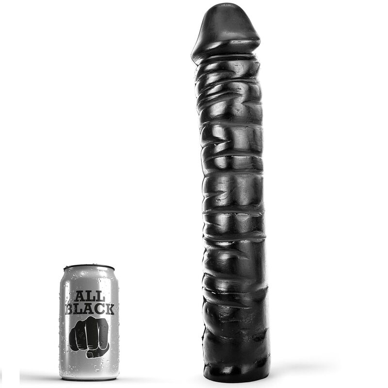 Imagen que nos facilita ALL BLACK de su producto erótico ALL BLACK - DONG 38 CM para nuestra categoría "JUGUETES BIENESTAR |Dildos sin Vibración|Penes realisticos".