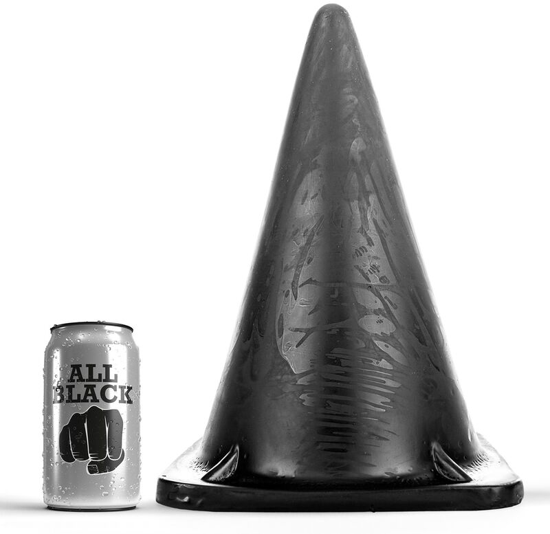 Imagen que nos facilita ALL BLACK de su producto erótico ALL BLACK - PLUG TRIANGULAR 30 CM para nuestra categoría "JUGUETES BIENESTAR |Anal|Plugs Anales".