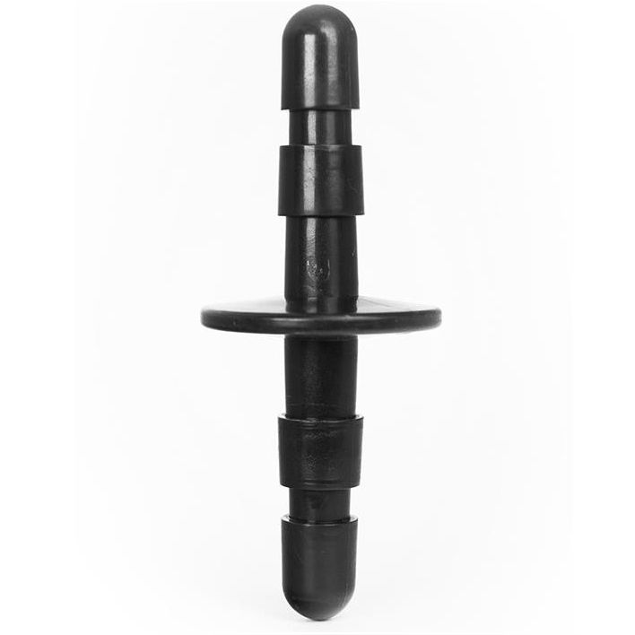 Imagen que nos facilita HUNG SYSTEM de su producto erótico HUNG SYSTEM - DOBLE PLUG COLOR NEGRO para nuestra categoría "JUGUETES BIENESTAR |Anal|Plugs Anales".