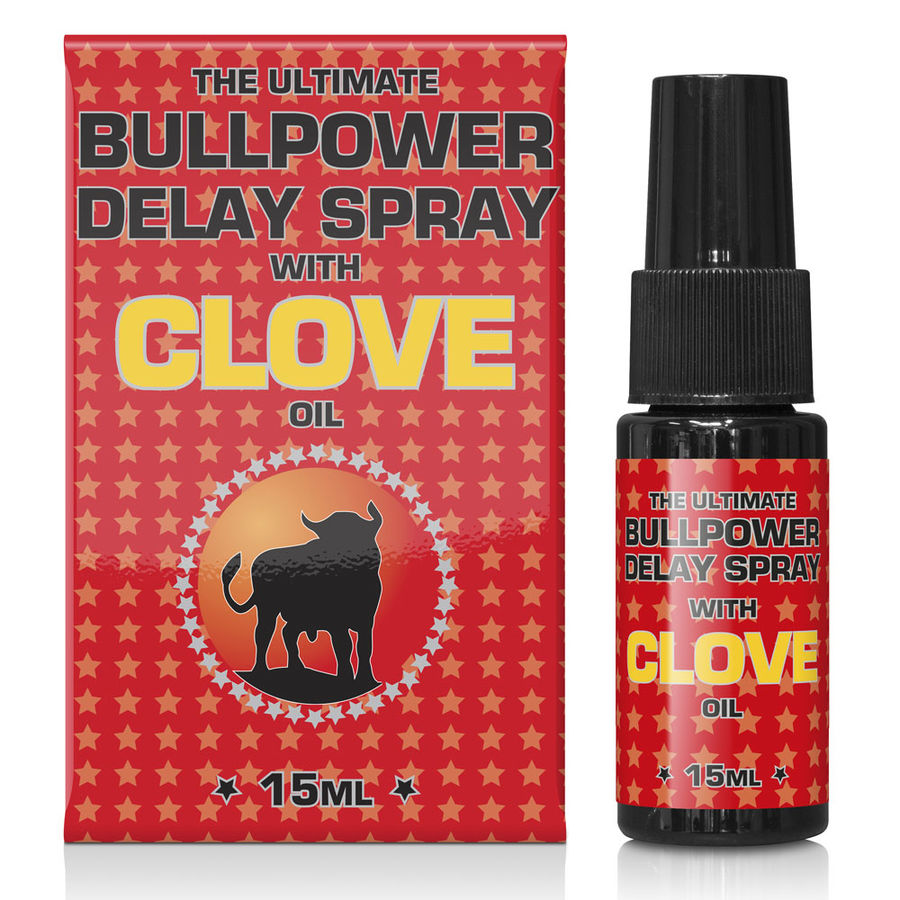 Imagen que nos facilita COBECO - CBL de su producto erótico COBECO - BULL POWER CLOVE DELAY SPRAY 15ML para nuestra categoría "DROGUERÍA |Estimulantes para Ellos|Retardantes".