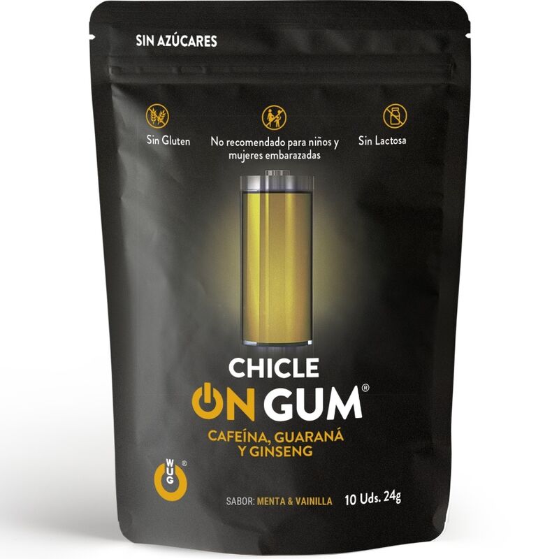 Imagen que nos facilita WUG GUM de su producto erótico WUG GUM - ON CHICLE CAFEÍNA