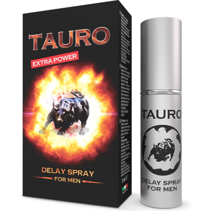 Imagen que nos facilita TAURO de su producto erótico TAURO - EXTRA SPRAY RETARDANTE PARA HOMBRES 5 ML para nuestra categoría "DROGUERÍA |Estimulantes para Ellos|Retardantes".