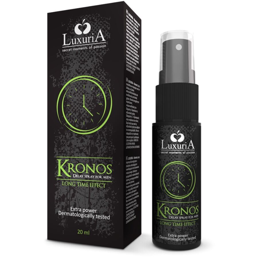 Imagen que nos facilita INTIMATELINE LUXURIA de su producto erótico INTIMATELINE LUXURIA - KRONOS SPRAY RETARDANTE EFECTO DESENSIBILIZANTE 20 ML para nuestra categoría "DROGUERÍA |Estimulantes para Ellos|Retardantes".