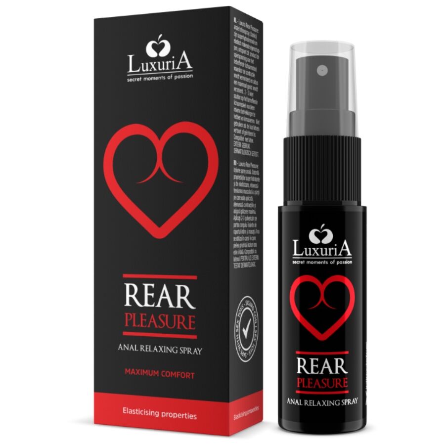 Imagen que nos facilita INTIMATELINE LUXURIA de su producto erótico INTIMATELINE LUXURIA - REAR PLEASURE ANAL SPRAY RELAJANTE ANAL 20 ML para nuestra categoría "DROGUERÍA |Lubricantes|Anal - Sprays o cremas relajantes".