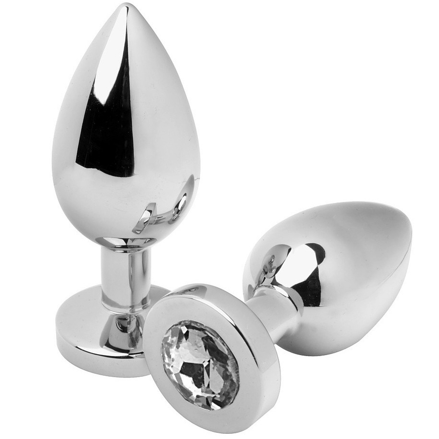 Imagen que nos facilita METAL HARD de su producto erótico METAL HARD - ANAL PLUG DIAMOND TRANSPARENTE MEDIUM 7.62CM para nuestra categoría "JUGUETES BIENESTAR |Anal|Plugs Anales".