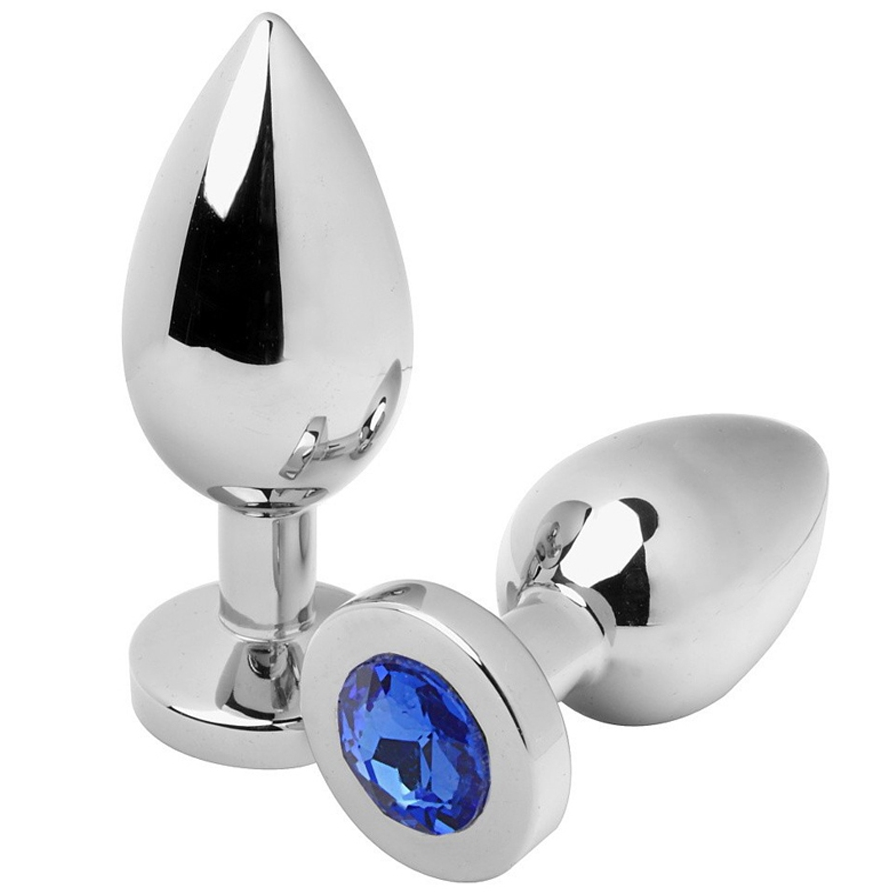 Imagen que nos facilita METAL HARD de su producto erótico METAL HARD - ANAL PLUG DIAMOND AZUL MEDIUM 7.62CM para nuestra categoría "JUGUETES BIENESTAR |Anal|Plugs Anales".