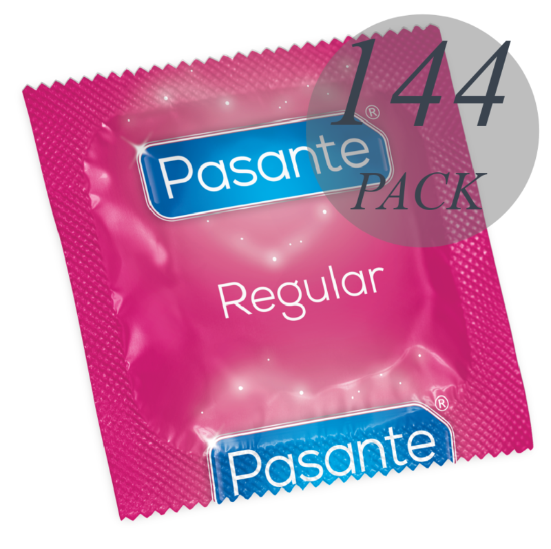 Imagen que nos facilita PASANTE de su producto erótico PASANTE - CONDOM GAMA REGULAR 144 UNIDADES para nuestra categoría "PRESERVATIVOS |Normales".