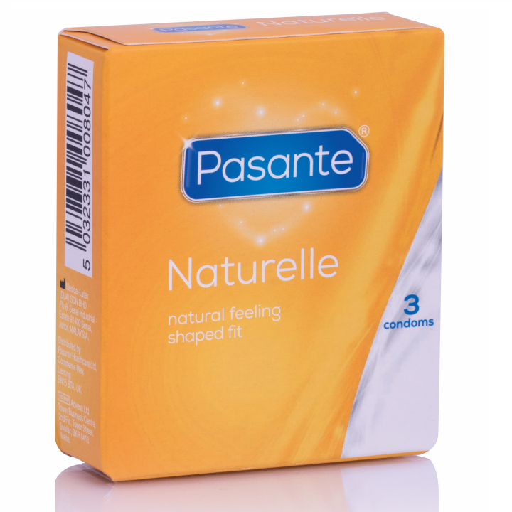 Imagen que nos facilita PASANTE de su producto erótico PASANTE - CONDOM GAMA NATURELLE 3 UNIDADES para nuestra categoría "PRESERVATIVOS |Normales".