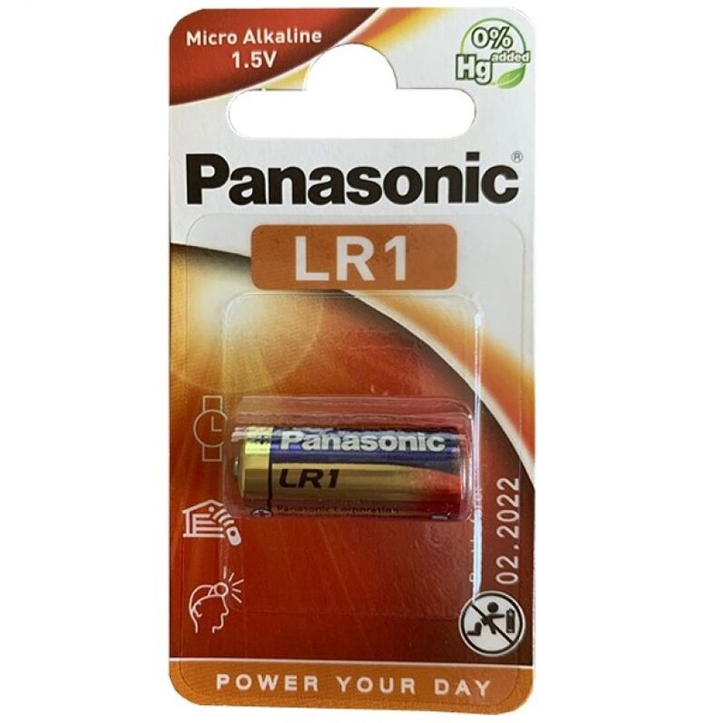 Imagen que nos facilita PANASONIC de su producto erótico PANASONIC - PILA ALCALINA LR1 1.5V BLISTER 1 UNIDAD para nuestra categoría "ARTÍCULOS VARIOS|Pilas".