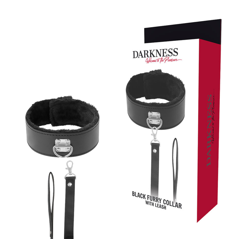 Imagen que nos facilita DARKNESS BONDAGE de su producto erótico DARKNESS - COLLAR FORRADO CON CADENA TITANIUM para nuestra categoría "BDSM & BONDAGE |Bondage|Collares".