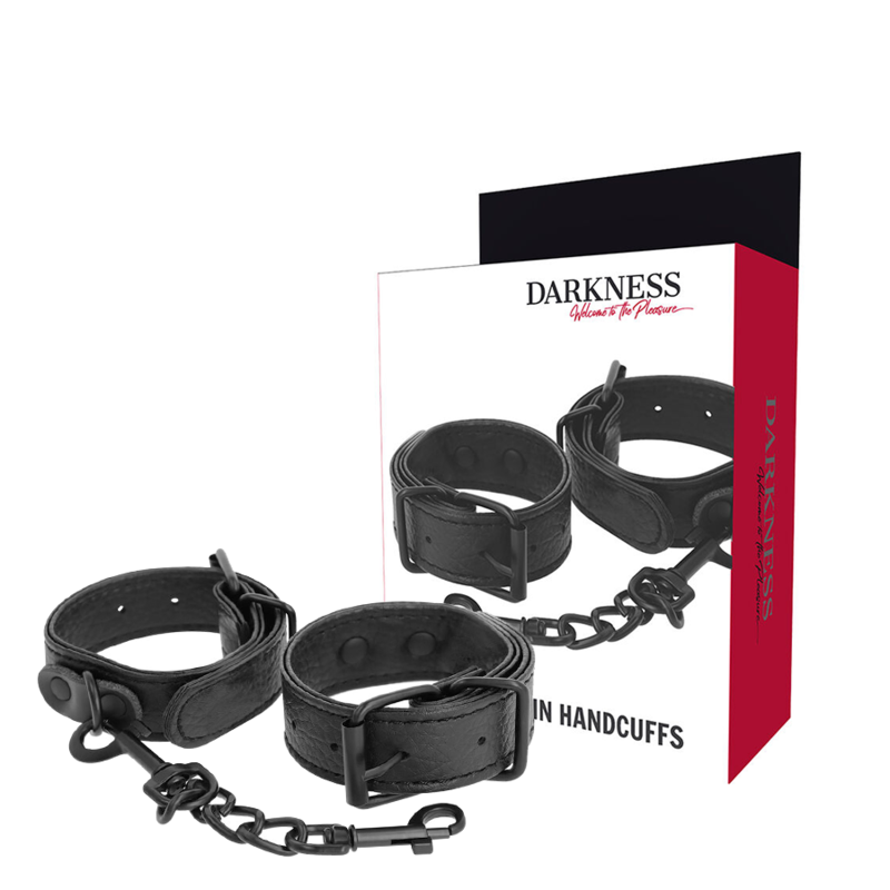 Imagen que nos facilita DARKNESS BONDAGE de su producto erótico DARKNESS - ESPOSAS  ANCHO FINO TEXTURIZADAS para nuestra categoría "BDSM & BONDAGE |Bondage|Esposas".