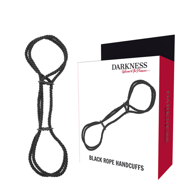 Imagen que nos facilita DARKNESS BONDAGE de su producto erótico DARKNESS - ESPOSAS MANOS O TOBILLOS  CUERDA 100% ALGODON para nuestra categoría "BDSM & BONDAGE |Bondage|Esposas".