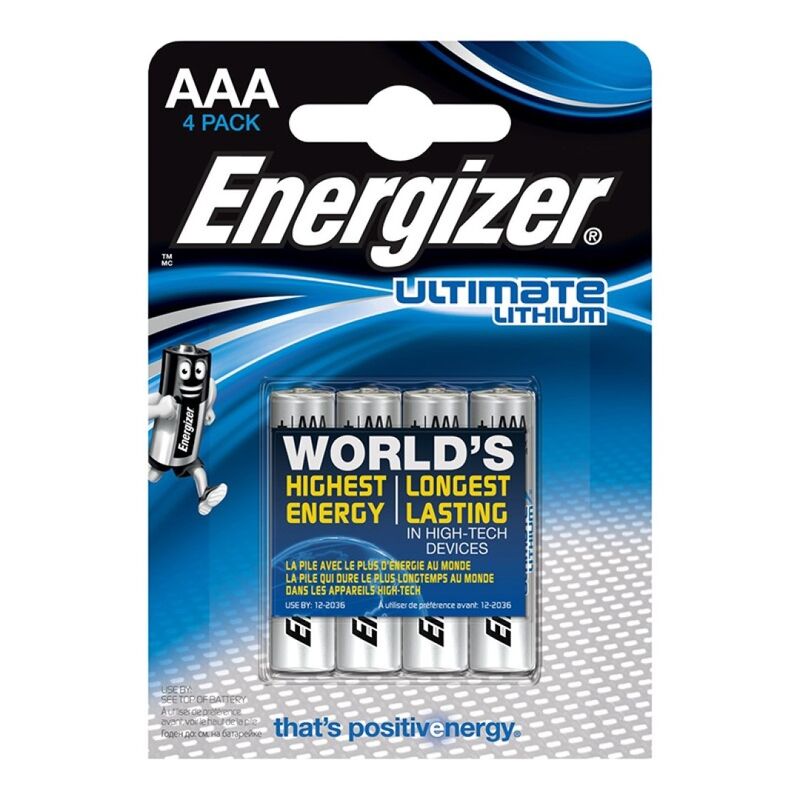 Imagen que nos facilita ENERGIZER de su producto erótico ENERGIZER - ULTIMATE LITHIUM PILA LITIO AAA L92 LR03 1