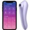 Imagen que nos facilita SATISFYER CONNECT de su producto erótico SATISFYER - DUAL PLEASURE AIR PULSE VIOLETA para nuestra categoría "JUGUETES BIENESTAR |Vibradores|Vibradores con APP".