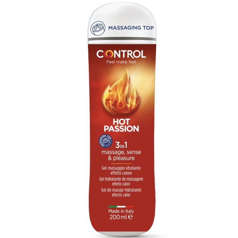 Imagen que nos facilita CONTROL LUBES de su producto erótico CONTROL - GEL 3 EN 1 HOT PASSION 200 ML para nuestra categoría "DROGUERÍA |Para Masajes|Aceites sin sabores".