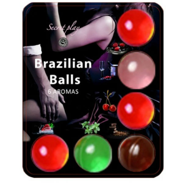 Imagen que nos facilita SECRETPLAY COSMETIC de su producto erótico SECRETPLAY - 6 HOT BALLS LUBRICANTE CON AROMA DE FRUTAS para nuestra categoría "DROGUERÍA |Lubricantes|Bolas Brazilian Balls".