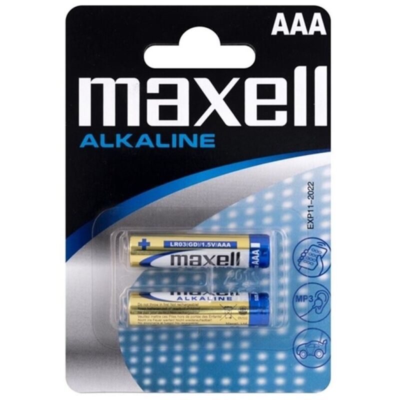 Imagen que nos facilita MAXELL de su producto erótico MAXELL - PILA ALCALINA AAA LR03 BLISTER*2 para nuestra categoría "ARTÍCULOS VARIOS|Pilas".