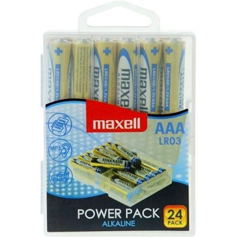 Imagen que nos facilita MAXELL de su producto erótico MAXELL - PILA ALCALINA AAA LR03 PACK*24 PILAS para nuestra categoría "ARTÍCULOS VARIOS|Pilas".