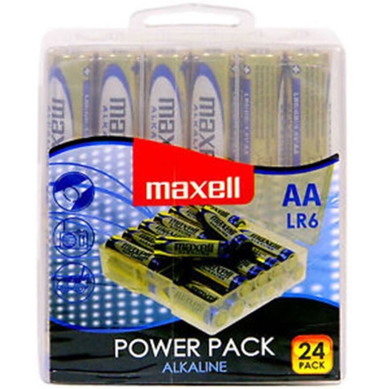 Imagen que nos facilita MAXELL de su producto erótico MAXELL - PILA ALCALINA AA LR6 PACK*24 PILAS para nuestra categoría "ARTÍCULOS VARIOS|Pilas".