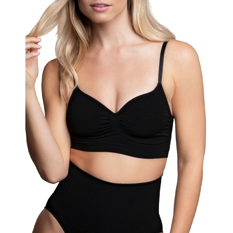 Imagen que nos facilita BYE BRA - BRAS de su producto erótico BYE-BRA - MEDIUM CONTROL SUJETADOR SIN COSTURAS NEGRO TALLA S para nuestra categoría "MODA & LENCERÍA|Lencería Mujer|Lencería Sexy|Sujetadores".