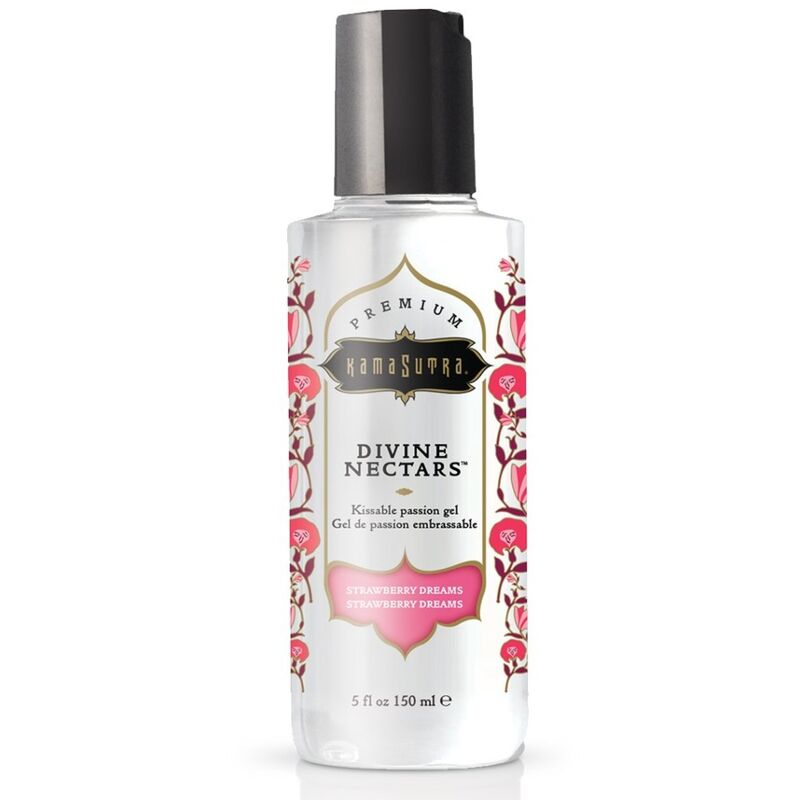 Imagen que nos facilita KAMASUTRA  COSMETICS de su producto erótico KAMASUTRA - DIVINE NECTARS LUBRICANTE STRAWBERRY DREAM 150 ML para nuestra categoría "DROGUERÍA |Lubricantes|Con deliciosos Sabores".