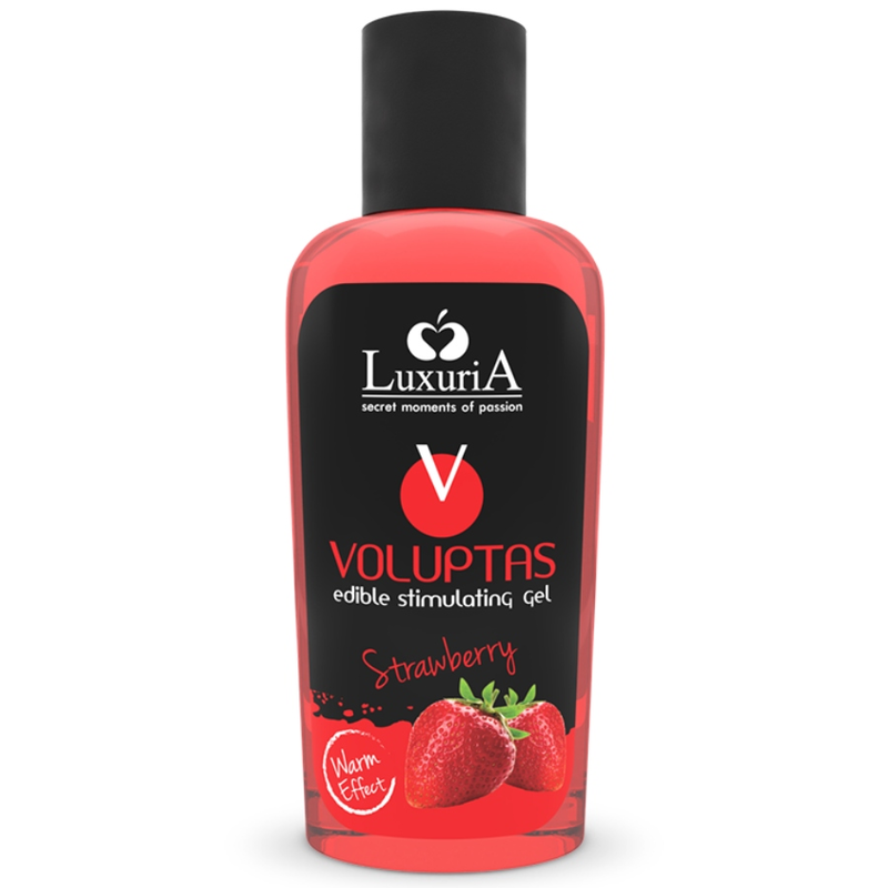 Imagen que nos facilita INTIMATELINE LUXURIA de su producto erótico INTIMATELINE LUXURIA - VOLUPTAS GEL MASAJE COMESTIBLE EFECTO CALOR - FRESA 100 ML para nuestra categoría "DROGUERÍA |Para Masajes|Con efecto calor".