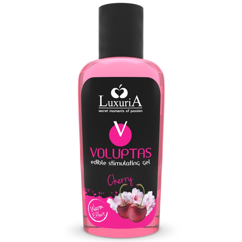 Imagen que nos facilita INTIMATELINE LUXURIA de su producto erótico INTIMATELINE LUXURIA - VOLUPTAS GEL MASAJE COMESTIBLE EFECTO CALOR - CEREZA 100 ML para nuestra categoría "DROGUERÍA |Para Masajes|Con efecto calor".