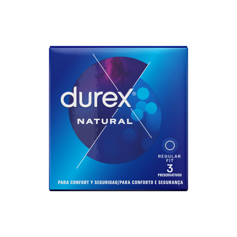 Imagen que nos facilita DUREX CONDOMS de su producto erótico DUREX - NATURAL CLASSIC 3 UNIDADES para nuestra categoría "PRESERVATIVOS |Normales".