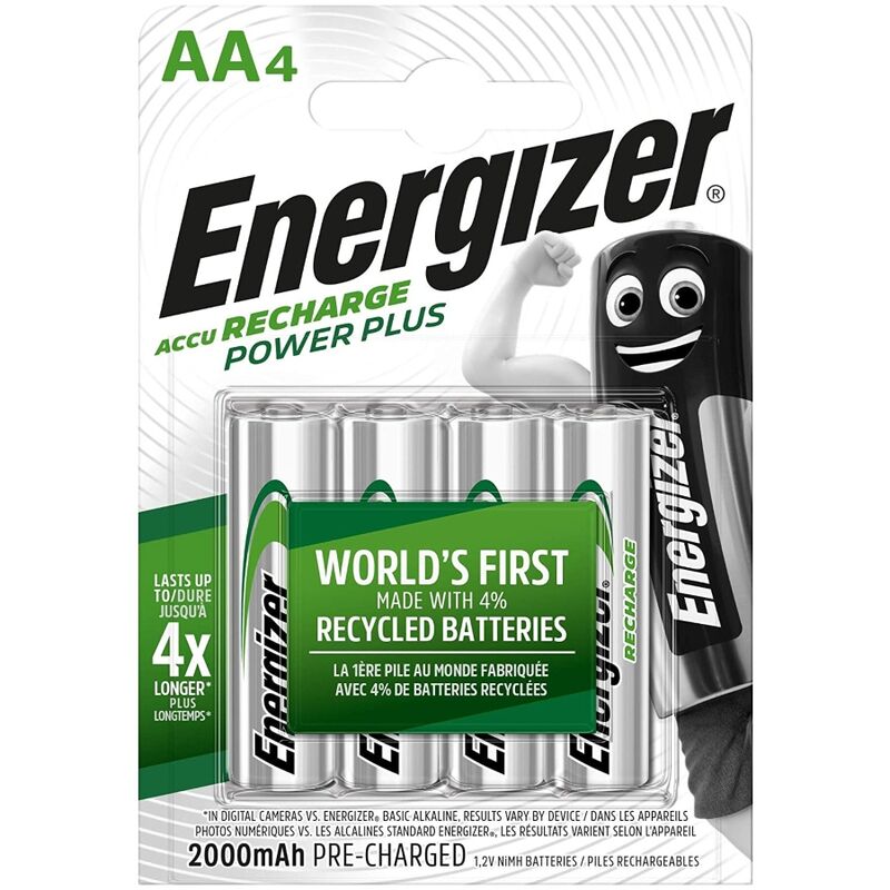 Imagen que nos facilita ENERGIZER de su producto erótico ENERGIZER - PILAS RECARGABLES AA4 BLISTER 4 para nuestra categoría "ARTÍCULOS VARIOS|Pilas|Pilas Recargables".